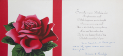 MARILYN MONROE RECEIVED BIRTHDAY CARD FROM GRACE AND ERVIN "DOC" GODDARD - 2