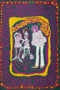 JANIS JOPLIN BIG BROTHER & THE HOLDING COMPANY MEDICINE SHOW CONCERT POSTER •
