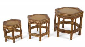 JIMI HENDRIX OWNED BAMBOO TABLES •