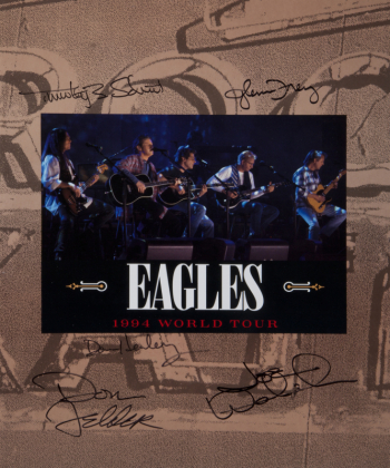 THE EAGLES BAND SIGNED TOUR BOOK •
