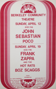 FRANK ZAPPA CONCERT POSTER AND TICKETS