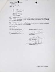 NIRVANA SIGNED RECORDING AGREEMENT AMENDMENT • - 2