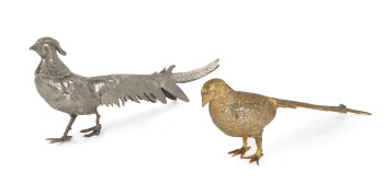 JOHNNY CASH OWNED PHEASANT SCULPTURES