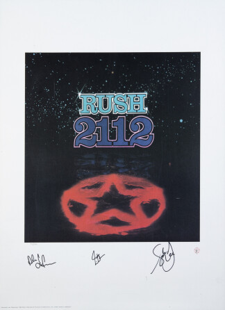 RUSH SIGNED LIMITED EDITION LITHOGRAPH