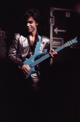 PRINCE OWNED AND PLAYED ORIGINAL CLOUD 2 “BLUE ANGEL” GUITAR, 1984 - WITH ROADCASE, MAGAZINE AND PHOTO - 11