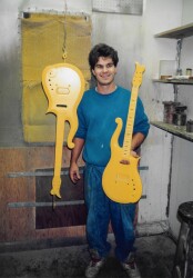 PRINCE OWNED AND PLAYED ORIGINAL CLOUD 2 “BLUE ANGEL” GUITAR, 1984 - WITH ROADCASE, MAGAZINE AND PHOTO - 17