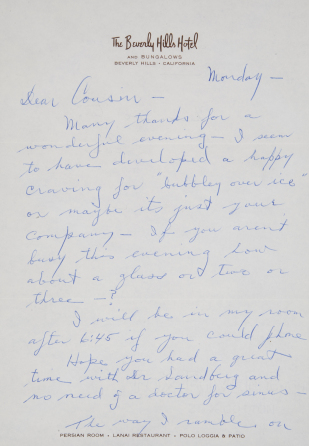 MARILYN MONROE RECEIVED LETTER