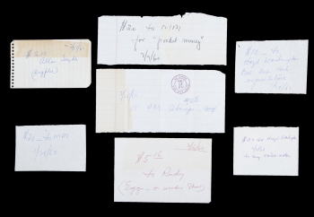 MARILYN MONROE 1960 RECEIPTS FOR VARIOUS EXPENSES