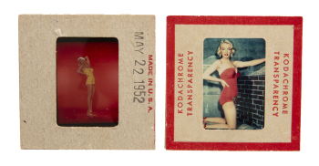 MARILYN MONROE "PIN-UP" COLOR SLIDES FROM THE EARLY 1950s