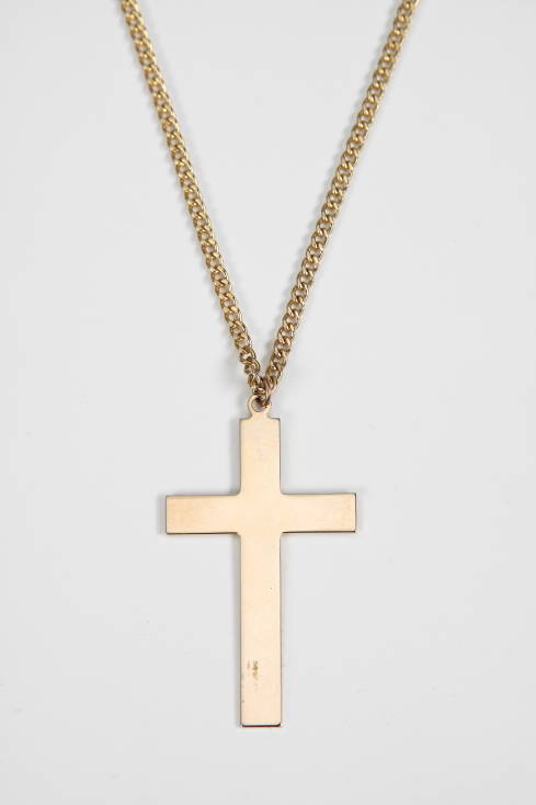 PRINCE WORN CROSS PENDENT AND CHAIN