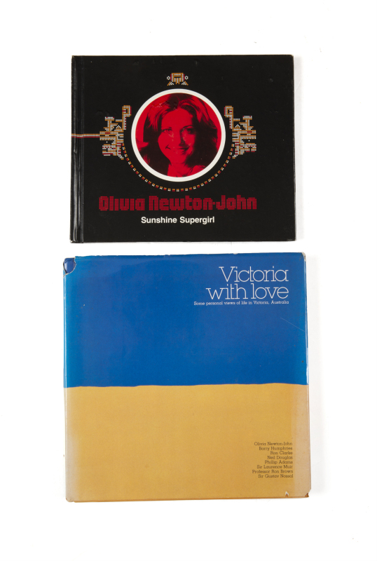 OLIVIA NEWTON-JOHN SIGNED VINTAGE BOOKS