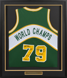 SEATTLE SUPERSONICS 1978-1979 CHAMPIONS MULTI-SIGNED JERSEY