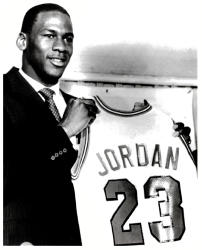MICHAEL JORDAN PHOTO-MATCHED 1984 HISTORIC SIGNING DAY FIRST CHICAGO BULLS OFFICIAL NBA GAME JERSEY - 5