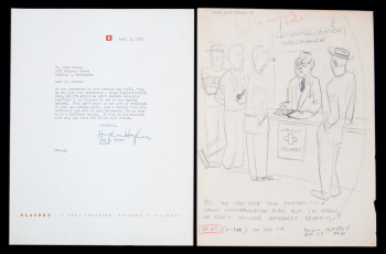 HUGH HEFNER SIGNED LETTER