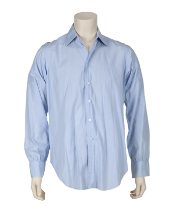 HUGH HEFNER SILVER, BLUE AND WHITE DRESS SHIRTS