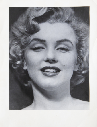 MARILYN MONROE 1952 BLACK AND WHITE PHOTOGRAPH BY PHILIPPE HALSMAN