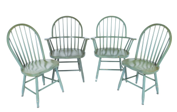 FOUR MODERN WINDSOR CHAIRS