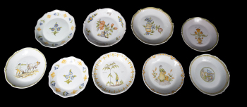QUIMPER FRENCH FAIENCE PLATES