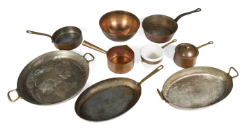 ASSORTED COPPER COOKWARE
