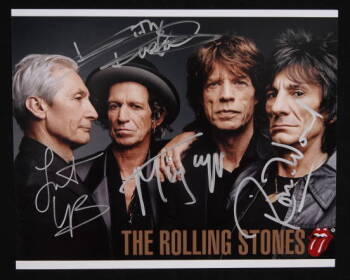 ROLLING STONES SIGNED PHOTOGRAPH