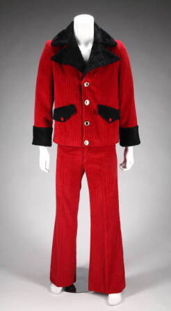 ELVIS PRESLEY RED CORDUROY SUIT