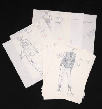 MADONNA ANNOTATED DOLCE & GABBANA SKETCHES