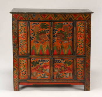 HANDPAINTED ASIAN STYLE CABINET