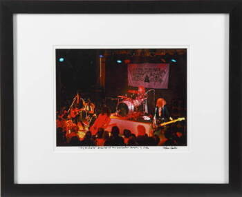 GUNS N' ROSES PERFORMANCE SIGNED COLOR PHOTOGRAPH 1986