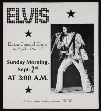 ELVIS PRESLEY CONCERT POSTER