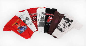 GROUP OF ROLLING STONES THEMED T-SHIRTS