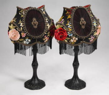 PAIR OF VICTORIAN STYLE TABLE LAMPS