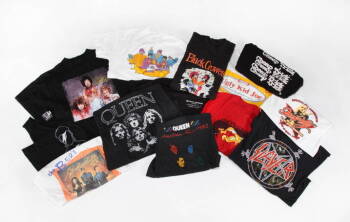 GROUP OF ROCK ARTISTS T-SHIRTS