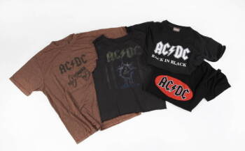 GROUP OF AC/DC THEMED T-SHIRTS