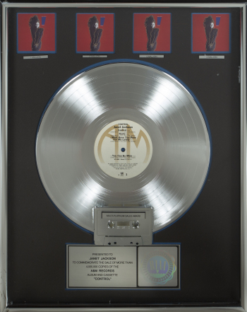 JANET JACKSON "MULTI-PLATINUM" RECORD AWARD