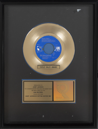 JANET JACKSON "GOLD" RECORD AWARD