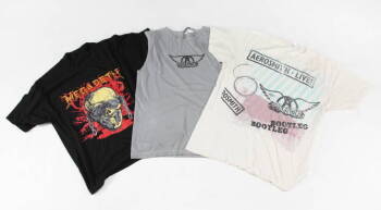 GROUP OF ROCK THEMED T-SHIRTS