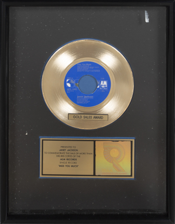 JANET JACKSON "GOLD" RECORD AWARD