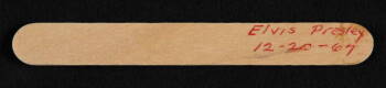 ELVIS PRESLEY USED TONGUE DEPRESSOR