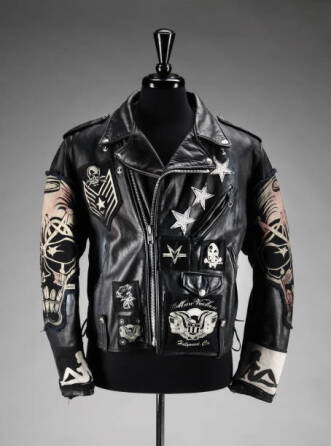 SLASH OWNED CUSTOM MARC VACHON LEATHER JACKET