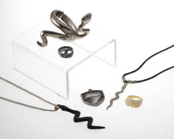 GROUP ONE OF SNAKE THEMED JEWELRY