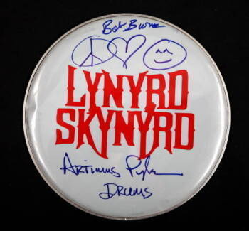 LYNYRD SKYNYRD DRUMMERS SIGNED DRUMHEAD