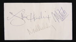 JIMI HENDRIX EXPERIENCE SIGNED CUT SHEET