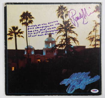 RANDY MEISNER SIGNED "HOTEL CALIFORNIA" ALBUM SLEEVE