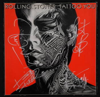 ROLLING STONES SIGNED TATTOO YOU