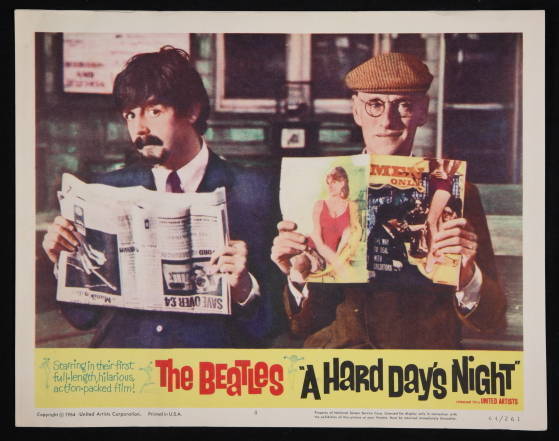 A HARD DAYS NIGHT LOBBY CARD NUMBER 8