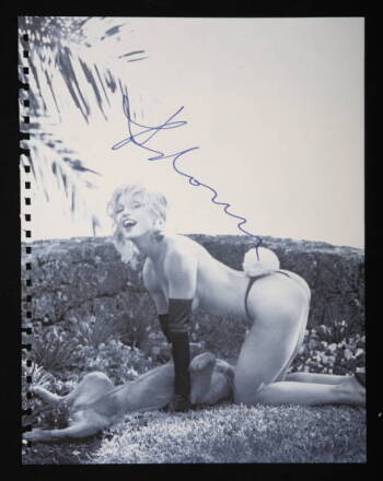 MADONNA SIGNED PAGE FROM SEX