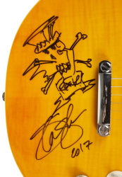 SLASH SIGNED GUITAR WITH DRAWING - 2