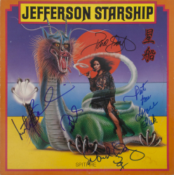 JEFFERSON STARSHIP BAND SIGNED SPITFIRE RECORD ALBUM SLEEVE