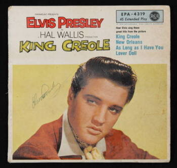 ELVIS PRESLEY SIGNED "KING CREOLE" ALBUM