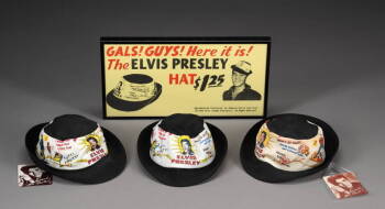 ELVIS PRESLEY ENTERPRISES HATS AND POSTER